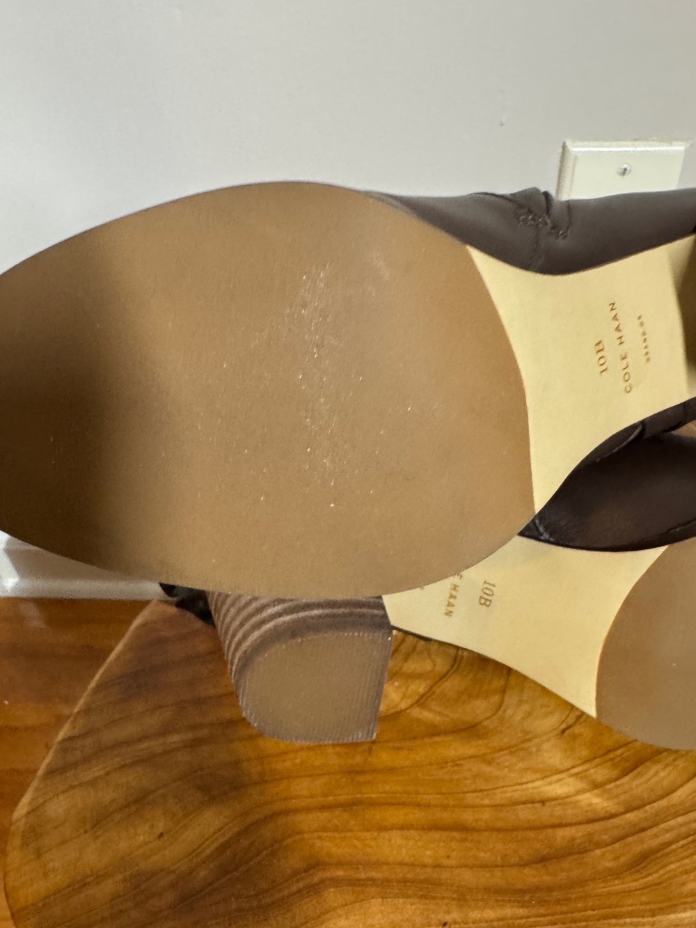 Cole Haan Brown Leather Women's Calixta Harness Ankle Booties Moto Boots Sz. 10B - Picture 11 of 11